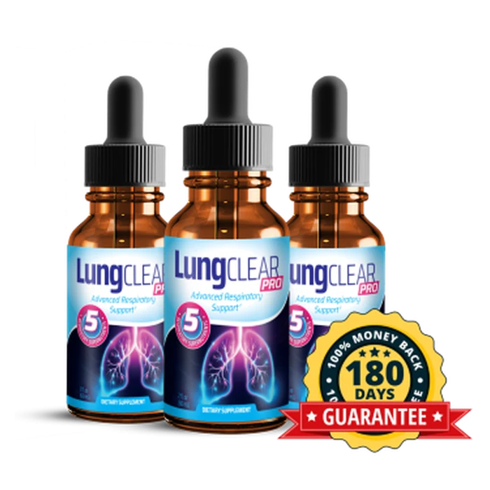 Three Lung Clear Pro bottles
