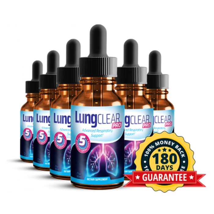 Lung Clear Pro 6 Bottles package